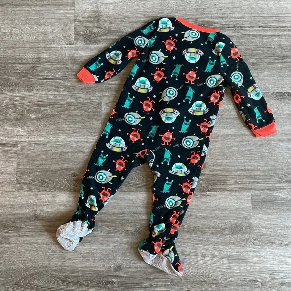 Carter's baby boys fleece zip up footie
